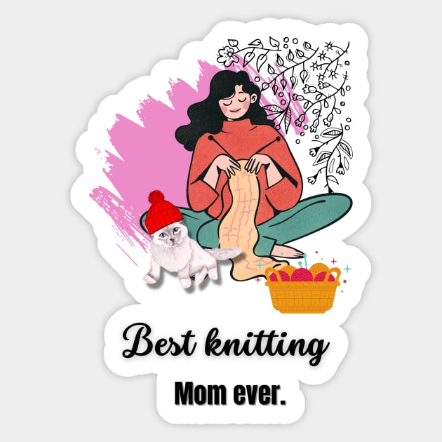 Best Knitting Mom Ever Sticker by Prilidiarts